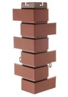Наружный угол Кирпич Клинкерный, цвет Жжёный, 450 x 160 x 31 мм