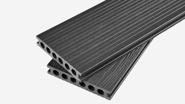 Террасная доска Groentec 6000x145x25 мм усиленная Серый Альта-Профиль