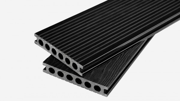 Террасная доска Groentec 6000x145x25 мм усиленная Антрацит Альта-Профиль